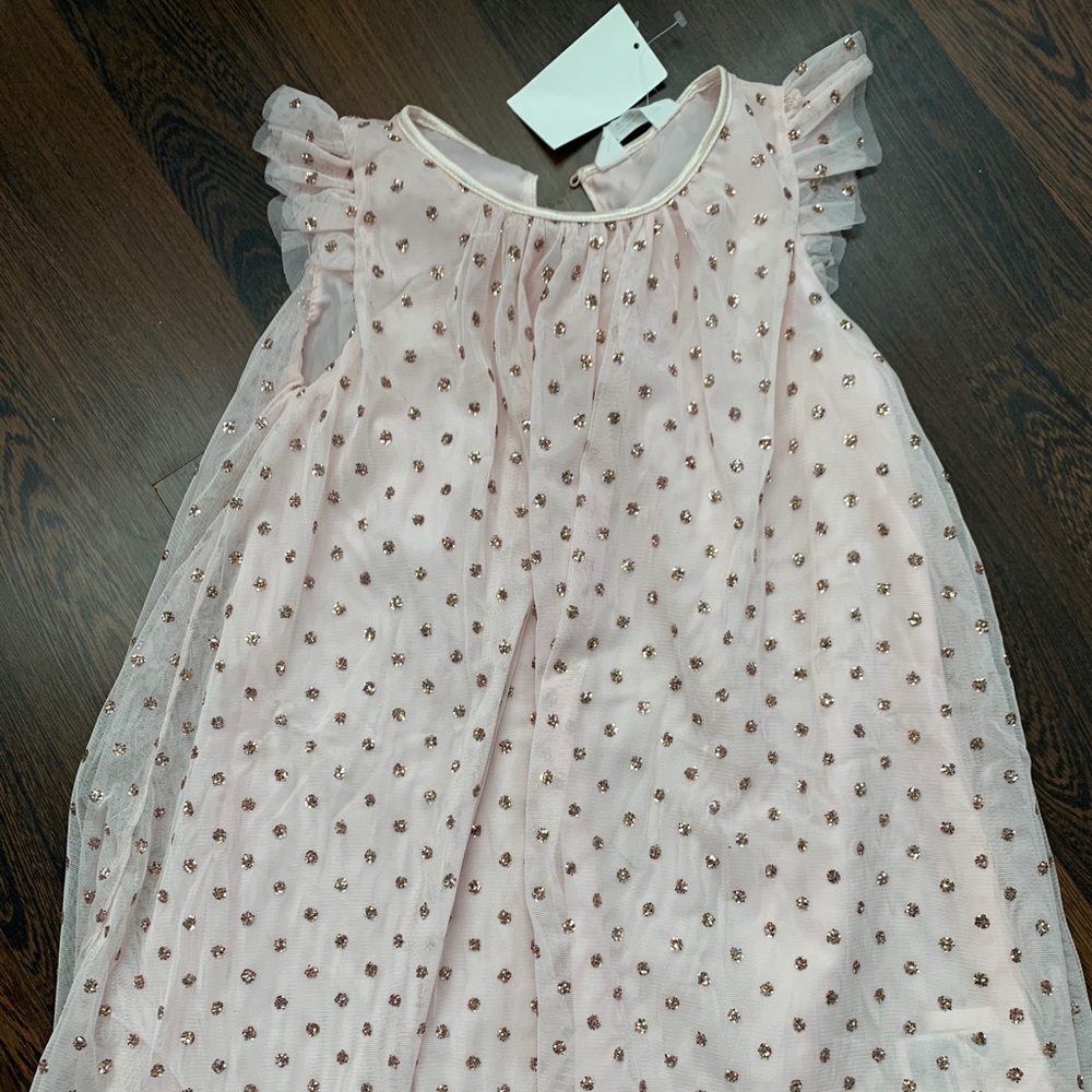 Soft pink and gold dress